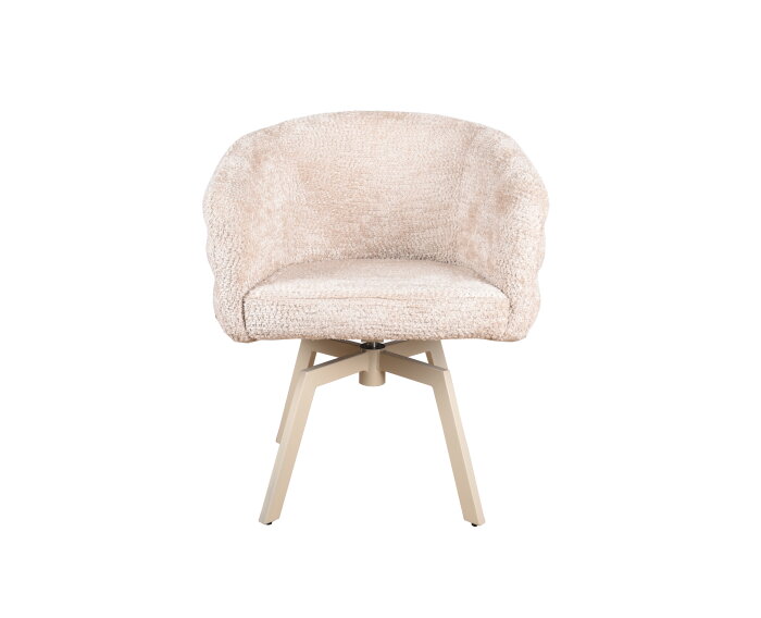 Eetkamerstoel Imola poot Mars draaibaar Beige - be lovely beige 170