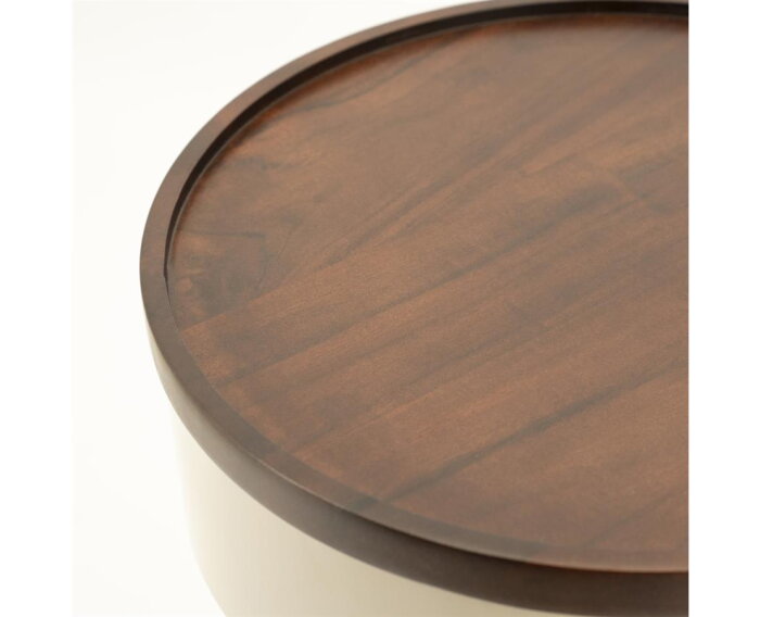Side table Tondo 37x37cm - taupe | BY-BOO