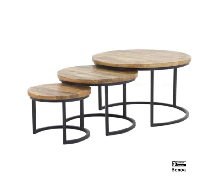 Coffee Table 2cm Top (Set of 3)