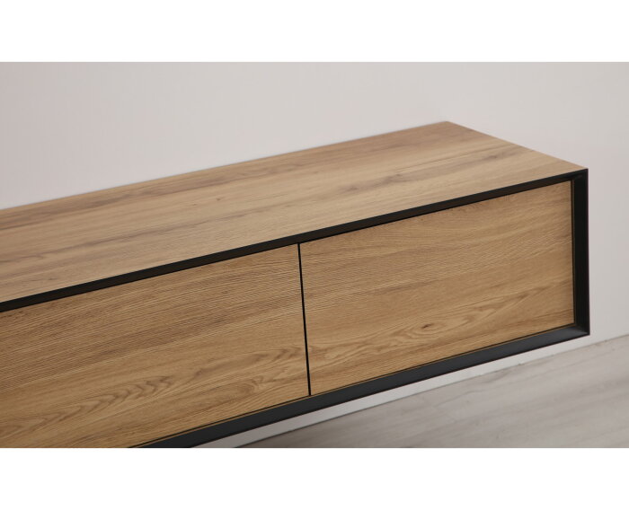 Montano hanging TV cabinet 220 - Legno puro Italia - Flap door - Flap door - Flap door - Flap door - Unlimited Laminate Collection