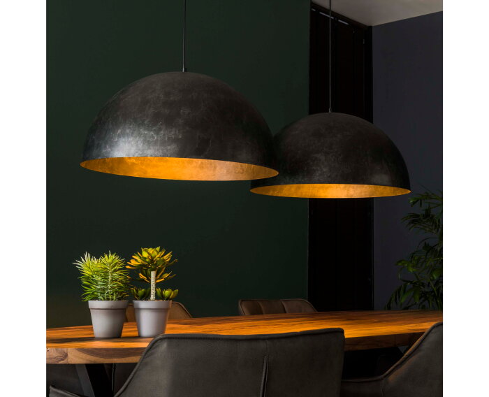 Hanglamp Dome 2 lampen &Oslash;60 cm - Charcoal