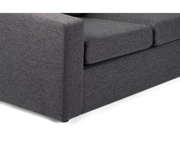 U-bank Westminster 6-zits Antraciet – Hoek Links/Rechts – Stof Dortmund 1115 – 285x285 cm