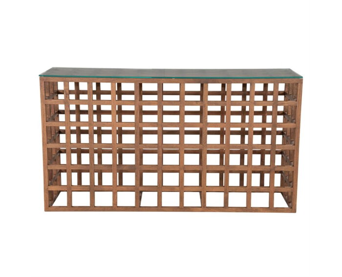 Sidetable Heras 140x40cm - bruin | Eleonora