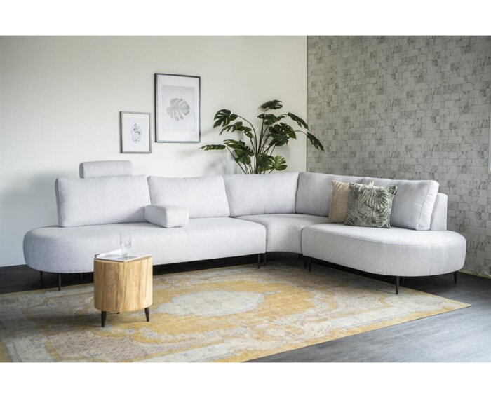 SEVN Danique modulaire hoekbank Leaf Ashgrey &ndash; 310x230 cm