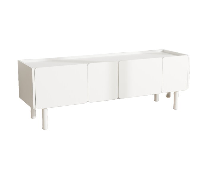 BERA TV LOWBOARD W160 CM WHITE