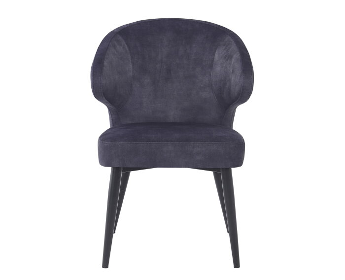 Eetkamerstoel Donna - Antraciet Velvet | Livingfurn