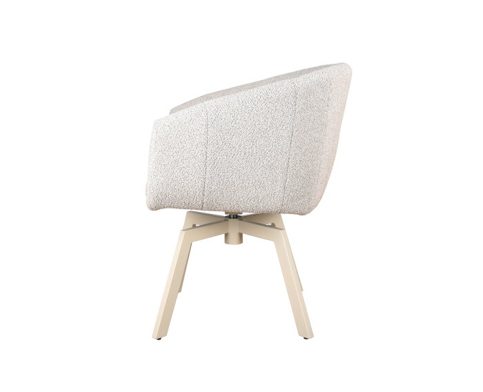 Eetkamerstoel Brussel draaibaar poot Mars beige - cosmo nature 01