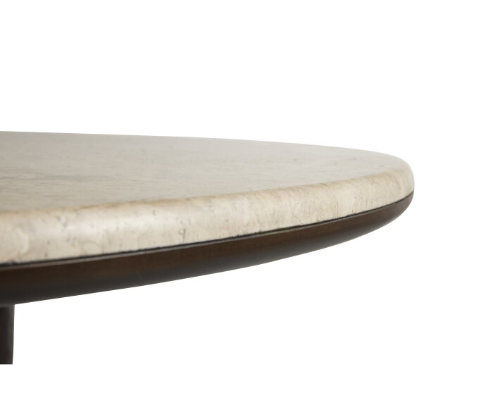 Eettafel Piazze rond marmer &Oslash;120 CM - Beige