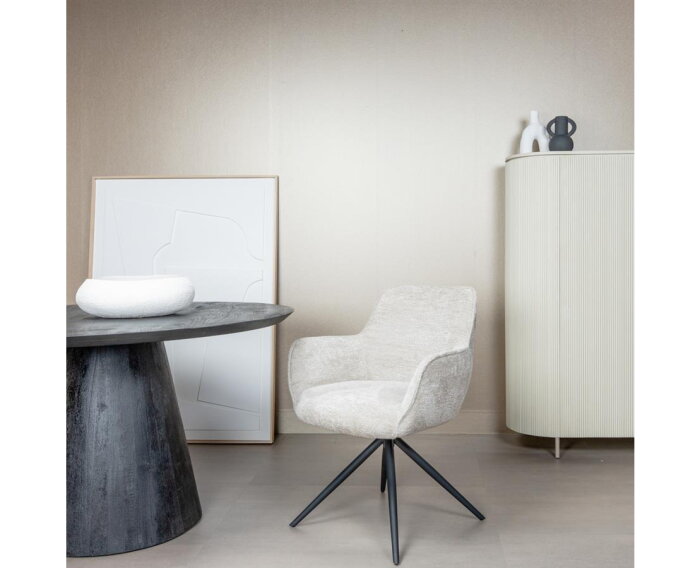 Fondo Armstoel - fabric Mona 110 Sand (draaibaar)