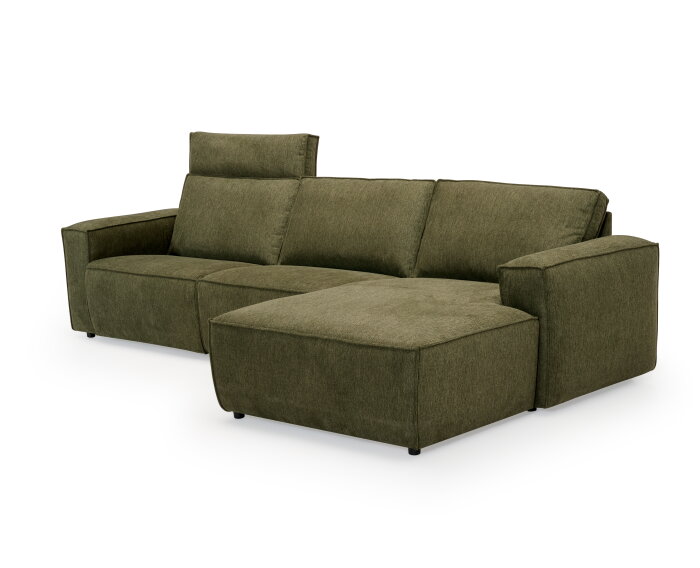Hoekbank Domburg - Taurus Thyme - Chaise longue rechts - 318x166 cm