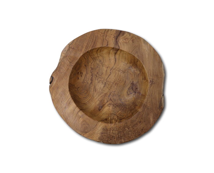 Fruitschaal large - ø38-45 cm - blank - teak