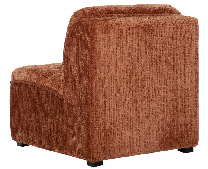 MUST Living fauteuil Liberty - Glamour cinnamon - 75x67x85 cm