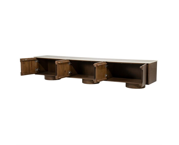 TV meubel Leandro 250x44cm - bruin | Eleonora