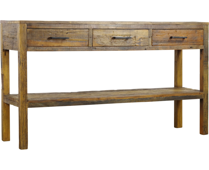 Sidetable Brent gerecycled hout naturel - 150 x 40 x 85 cm