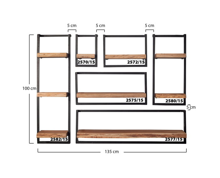 Wandplank Timber 40 cm