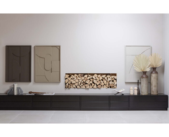 Fiona Rechthoek Schilderij Espresso 70x100cm - WOOOD Exclusive