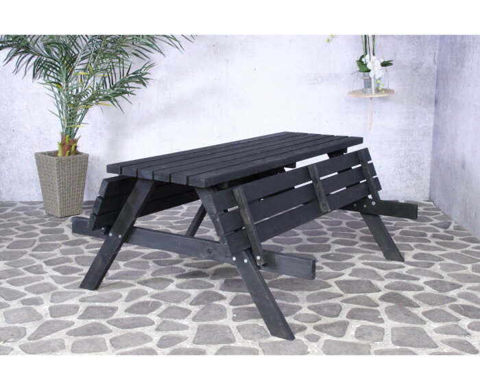 Picknickbank Julia 180cm - Zwart