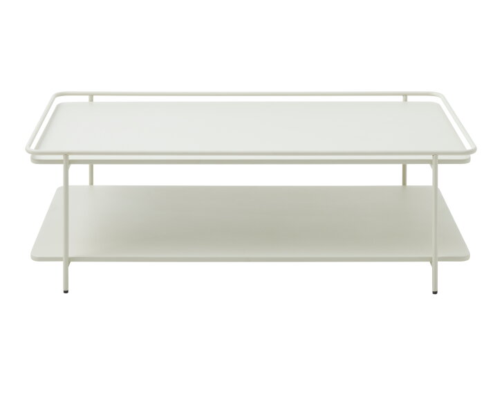 Salontafel Yuba metaal 55X110 CM - Wit