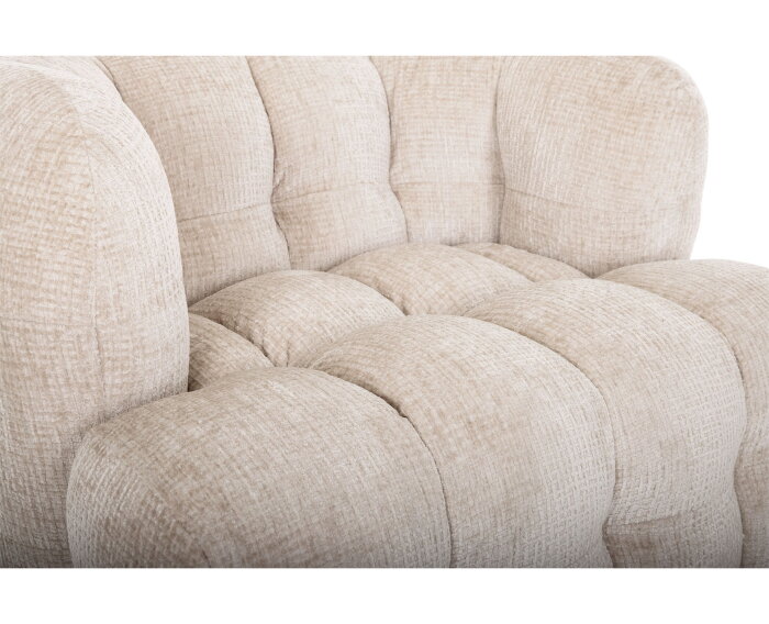 MUST Living fauteuil Mars - Glamour natural - 75x102x95 cm