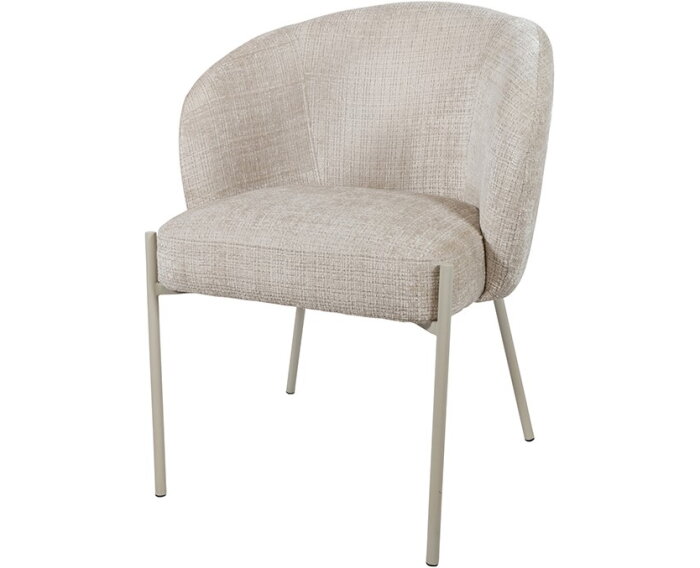 Eetkamerstoel Adele - beige poten - Cremona - Taupe 04 - Star Collection