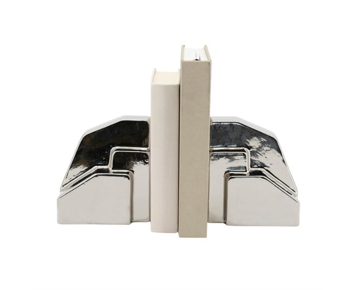 Bookend Silv - silver | BY-BOO