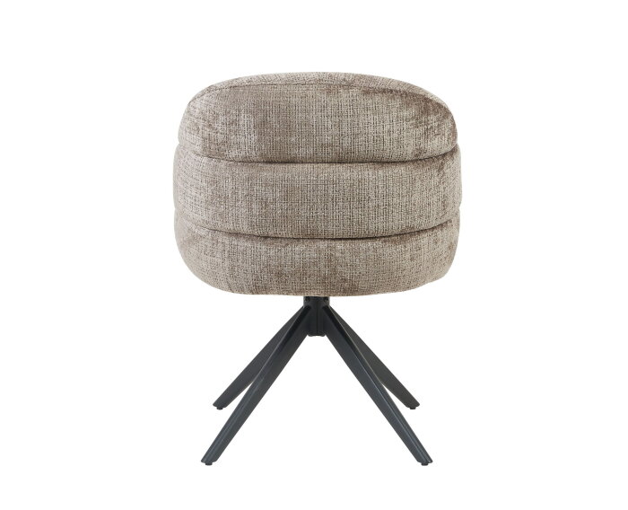 Eetkamerstoel Bella | Clay | Poot Black | Met armleuning