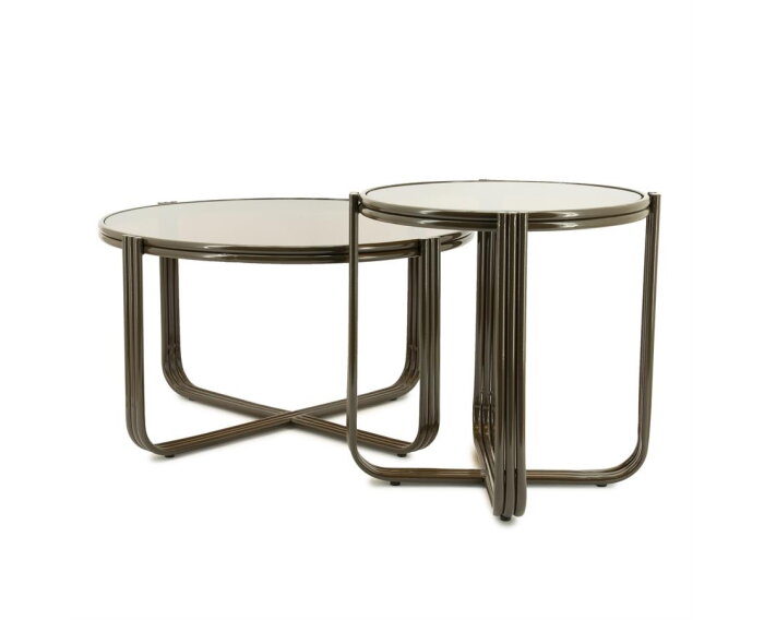 Side table Groovy 42.5x42.5cm - bruin | BY-BOO
