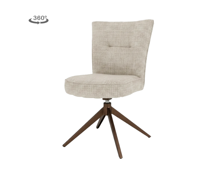 Bardi Stoel - Cremona 14 beige - Anodic (draaibaar)