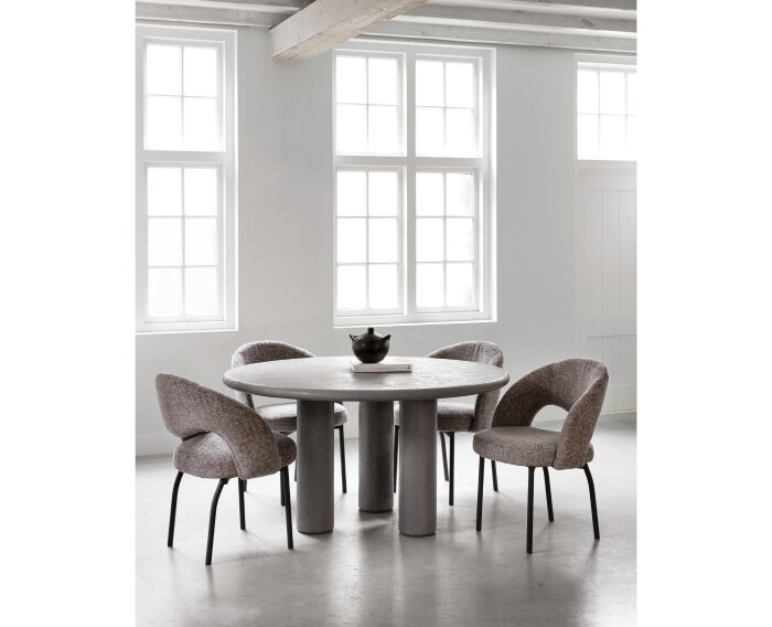 DTP home Scala Eettafel Clio Rond 140 cm &ndash; Mortex &ndash; Dusk
