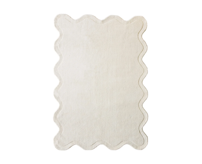 by fonQ Scallop Vloerkleed - Cr&egrave;me - Organisch - 160 x 230 cm