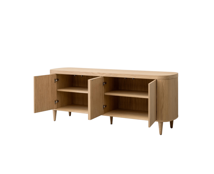 HSM Collection-Dressoir Dune 4 Deur-200x50x77,5-Naturel-Eiken