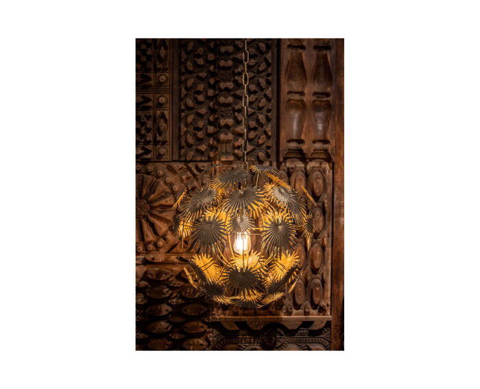 Atom Hanglamp Metaal Antique Brass - BePureHome