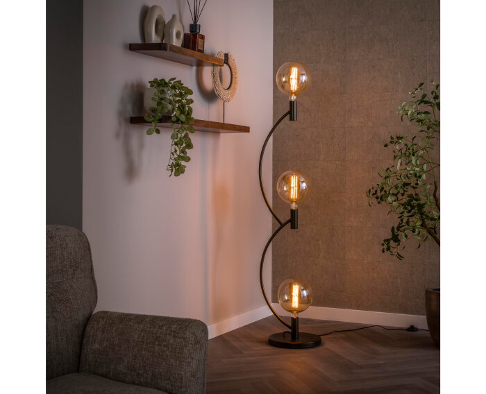 Vloerlamp Arcus 3L - Sienna bruin