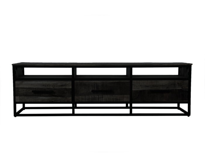 Zwart TV-meubel mangohout 170 cm breed kopen?