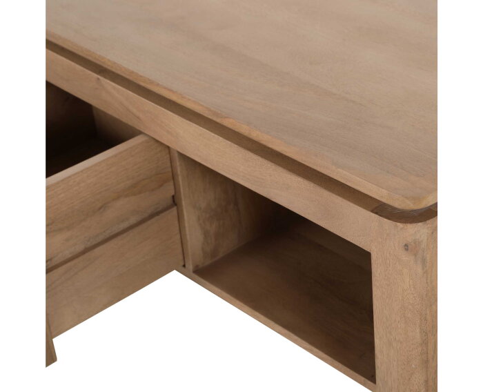 Vierkante Salontafel Dallas Naturel Mangohout 80 cm