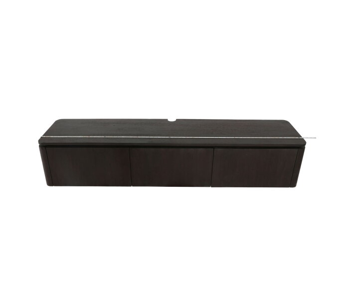 Zwevend tv meubel Dallas Naturel Mangohout 165 cm