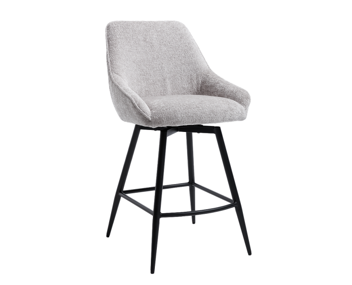 Trino Barstoel - fabric Trenza 08 oyster (draaibaar)