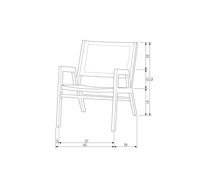 Pem Fauteuil Met Armleuning Aluminium Zwart - WOOOD