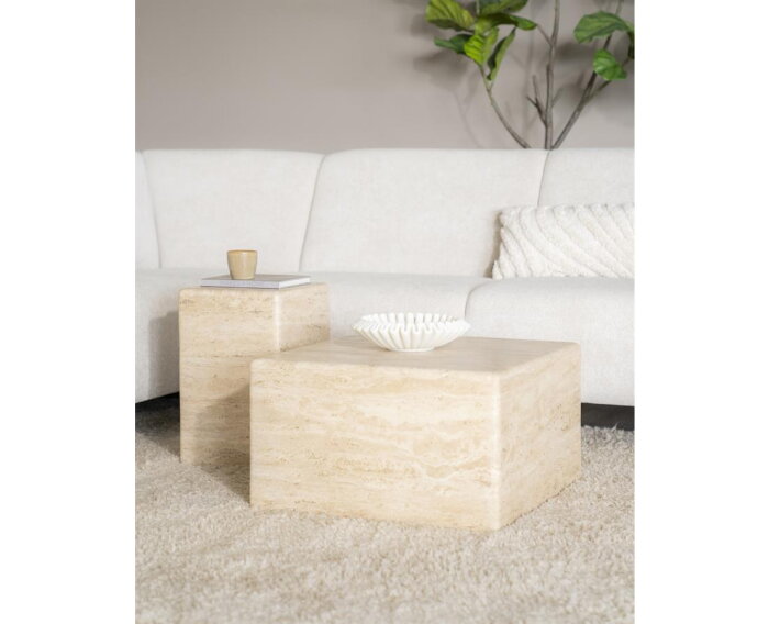 Salontafel Donta 60x60cm - bruin | Eleonora