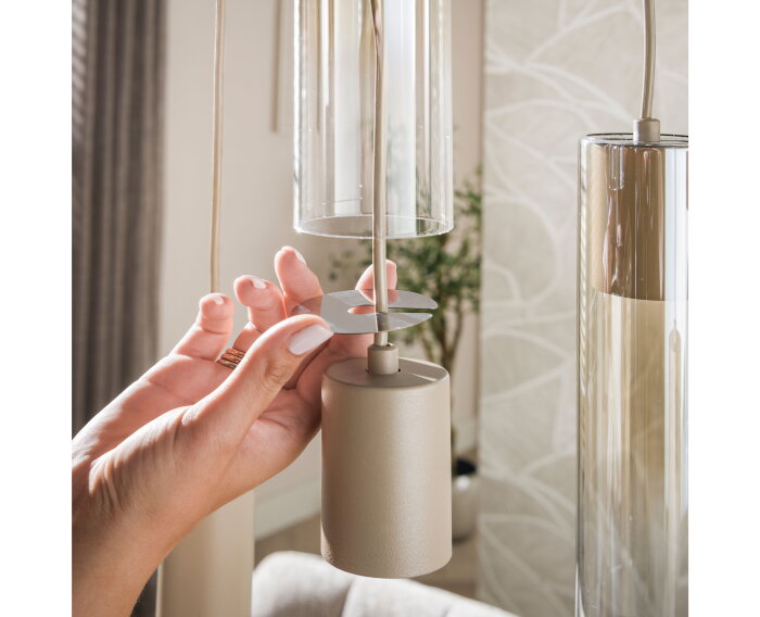 Hanglamp Lungo 4+3L - Beige