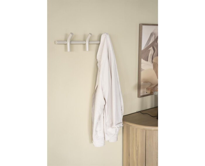 Wall coat rack Matto 3 53x23cm - beige | BY-BOO