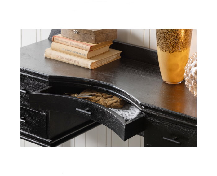 Boudoir Kaptafel Hout Zwart - BePureHome
