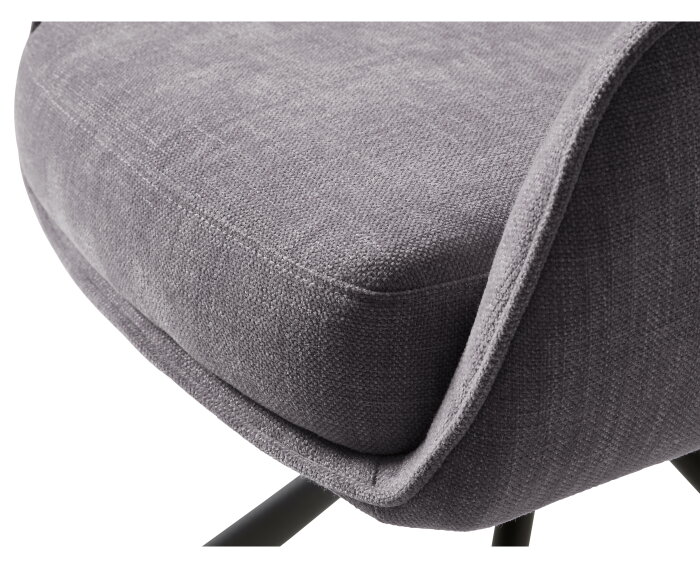 Eetkamerstoel Cowley draaibaar - Chenille - Graphite - 59x65x86 cm