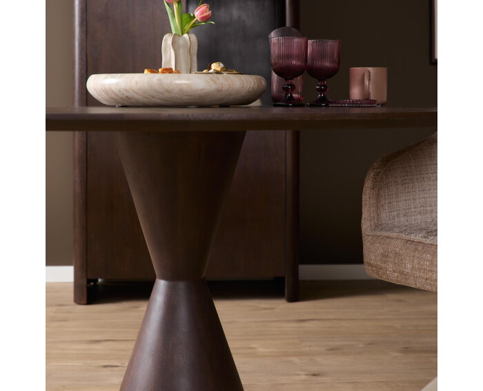 Eettafel Lima Brown | 130 cm | Rond