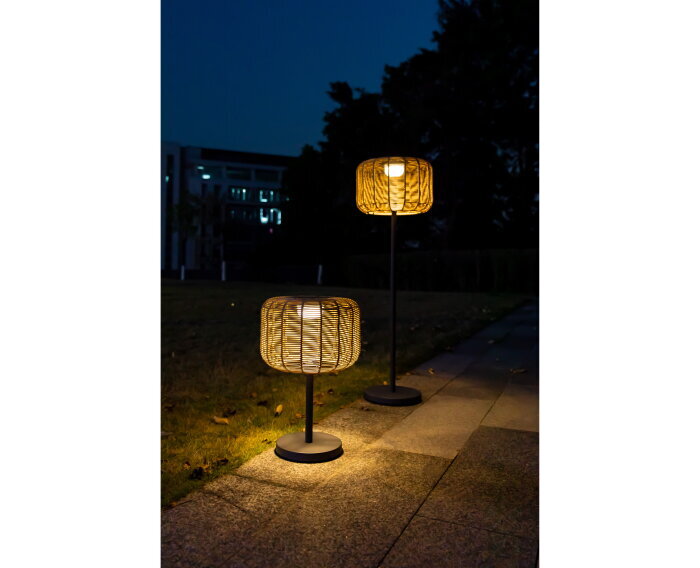 Buitenlamp Nina Garden Solar Rotan