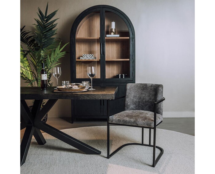 Archi Armstoel - fabric Eden 20 graphite
