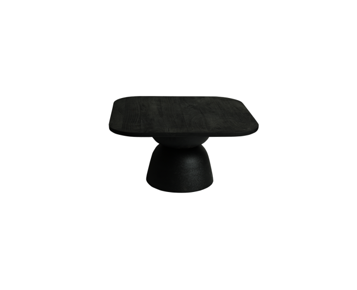 Barza coffeetable 80x80x42 KD black