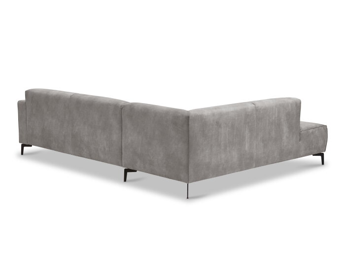 Hoekbank Varello Antraciet - Tauro 02 &ndash; Ottomane links &ndash; 270x209 cm