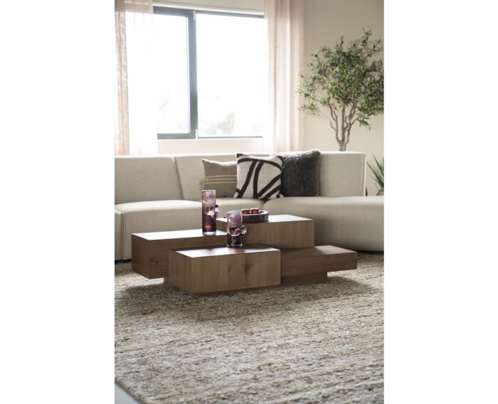 Salontafel Quinten rechthoekig 140x75cm - bruin | Eleonora