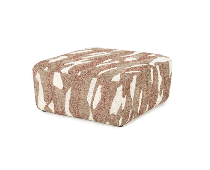 Pouf Rytm large - rood | BY-BOO